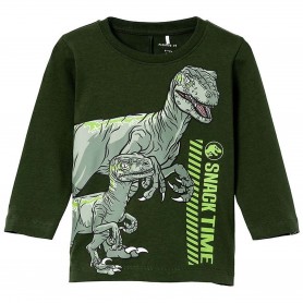 Camiseta Name It Josko Jurassic Ls Top Vde