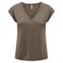 Camiseta Only Free Ss Modal V-Neck Top Jrs Noos