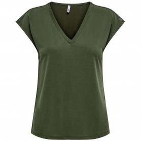 Camiseta Only Free Ss Modal V-Neck Top Jrs Noos