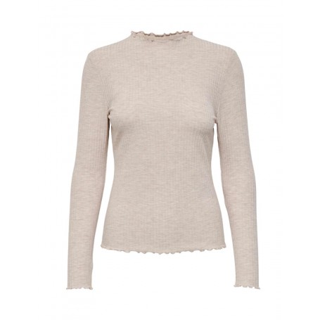 Camiseta Only Emma Ls Hight Neck Top Noos Jrs